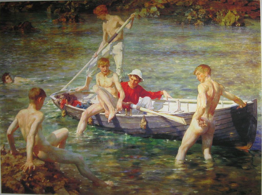 https://upload.wikimedia.org/wikipedia/commons/thumb/8/8c/Tuke%2C_Henry_Scott_%281858%E2%80%931929%29%2C_Ruby%2C_gold_and_malachite%2C_1902.jpg/1024px-Tuke%2C_Henry_Scott_%281858%E2%80%931929%29%2C_Ruby%2C_gold_and_malachite%2C_1902.jpg