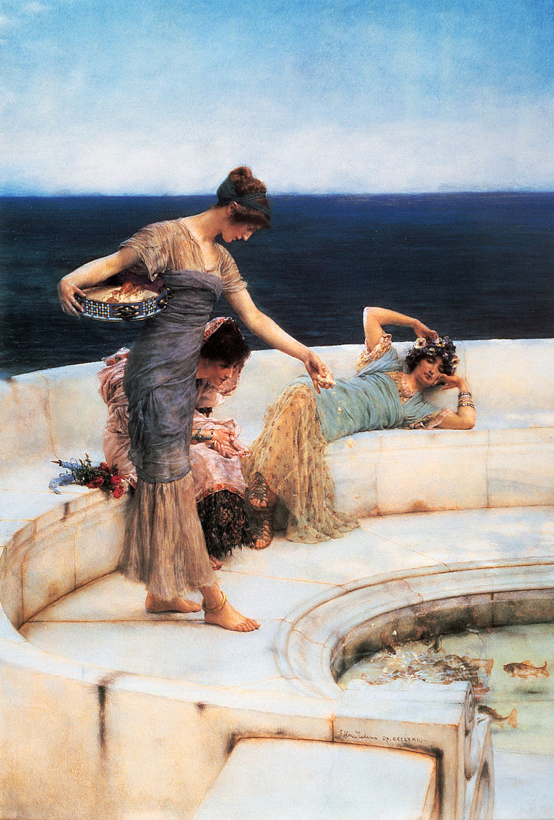 https://upload.wikimedia.org/wikipedia/commons/thumb/1/13/Alma_Tadema_Silver_Favourites.jpg/800px-Alma_Tadema_Silver_Favourites.jpg