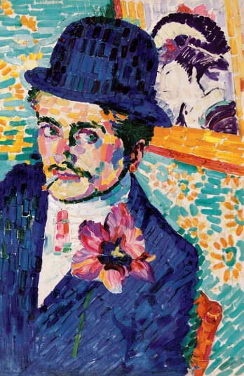 Image result for Robert Delaunay L'homme Ã  la tulipe