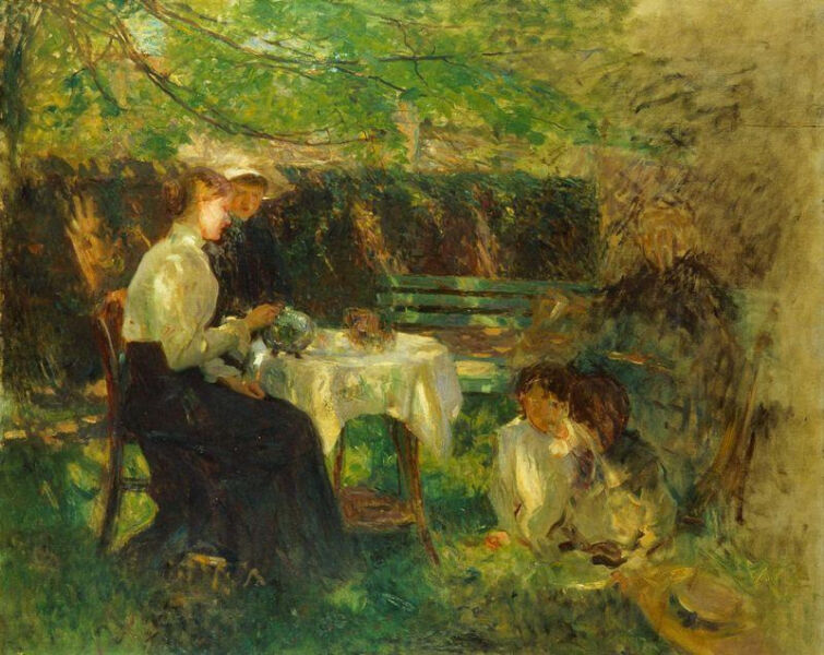 Image result for Walter Osborne Tea in the Garden