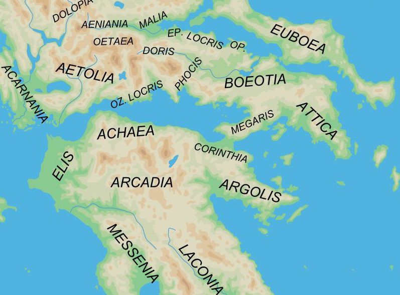 Image result for ancient greece polis map